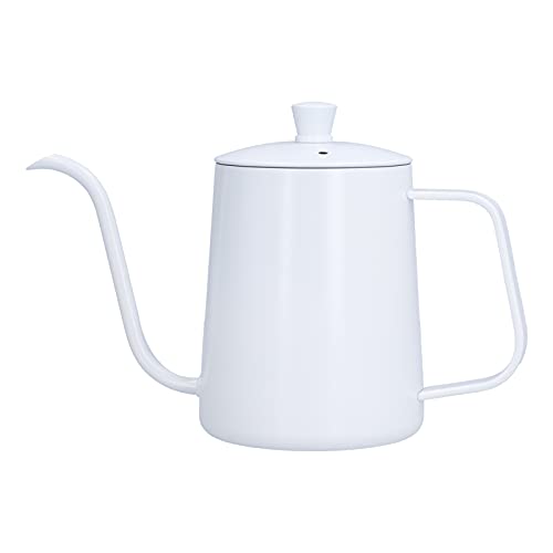 Mini bouilloire à café en acier inoxydable, bouilloire de voyage portable avec bec en col de cygne, bouche fine pour un versement précis, parfaite pour le camping, les voyages et