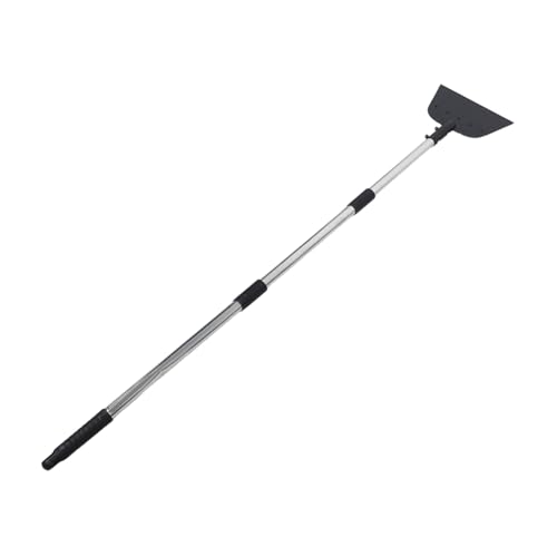 SHERCHPRY Heavy Duty Boat Bottom Scraper with Adjustable Long Handle, Steel Flat Shovel for Barnacle Removal and Fatigue Reduction, for Cleaning Surfaces and Landscaping Tasks