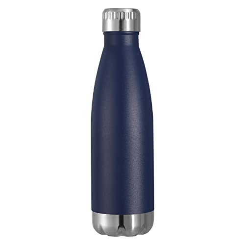 VEGOND 17oz Stainless Steel Water Bottles, Reusable Metal Sports Water Bottle Keeps Drink Hot and Cold, BPA Free Double Wall Vacuum Cola Shape Insulated Water Bottle for Camping Gym, 1 Pack
