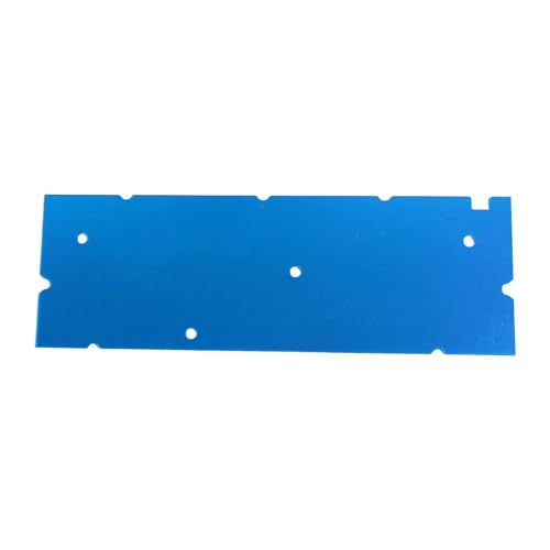 Carcasa de teclado azul con placa de luz para setup gaming 7