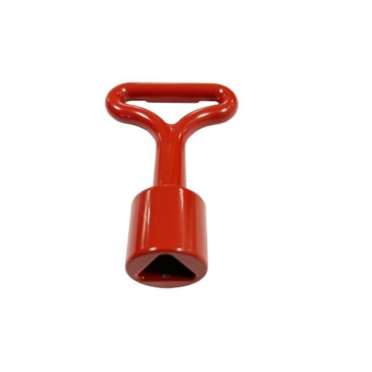 Clé de Batteuse Rouge Pompier Triangle FEMELLE 14 mm