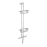 EMCO 356600106 Türetagere System 2 chrom mit 2 tiefen Körben und Duschwischer