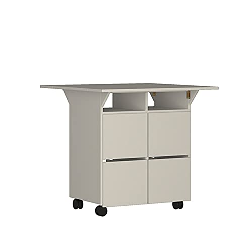 Mesa Tampo Dobrável 4 Bancos Nova Mobile Branco