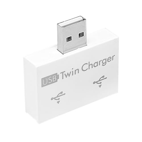 Hub USB - Compacto 1,57 pulgadas | Adaptador ABS - Convertidor de 4 puertos | Hub USB listo para usar ligero 11g, para ordenador portátil, PC, viaje, trabajo, hogar, fácil acceso y conveniencia