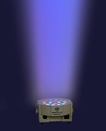 Rockville Led Rgb Compact Par Can Dj/Club/Stage Dmx Wash Light - White Rockpar50 Wht #TOP6