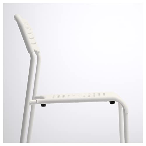 Ikea Modern Chair (Steel , White)
