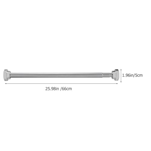 Barra telescópica para secar ropa de acero inoxidable extensible 8