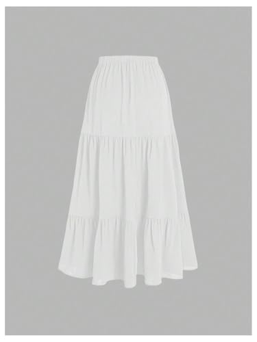 GORGLITTER Women's Boho Skirt Flowy Flared Ruffle Summer Long Maxi Skirts Going Out Outfits2