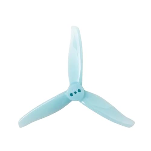 Hélice à trois pales 3 pouces bleu grand rendement et axe précis de 1.5mm
