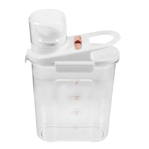 Anneome 大容量密封洗濯洗剤収納ボックス 蓋付き多機能ランドリーパウダーコンテナ 耐久性液体用サブバケツ 家用粉末洗剤保存用