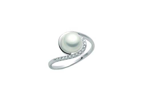 Anello Miluna in oro con diamanti e perla d'acqua dolce 7,5-8 PLI1549X