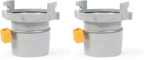 Image of Camco Easy Slip Straight Hose Adapter with Slip-Lock Rings - Securely Connects Your Sewer Hose to RV and Stores with Sewer in Standard 4 inch Bumper (39173) (Pack of 2)