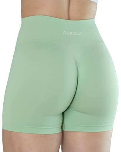 Image of AUROLA Dream Collection Women Workout Shorts High Waist Gym Shorts, Scrunch Butt Seamless Athletic Shorts