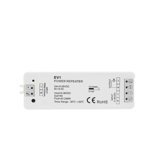Regulador de intensidad LED RF 12V 24V de 1-8 zonas con control remoto táctil