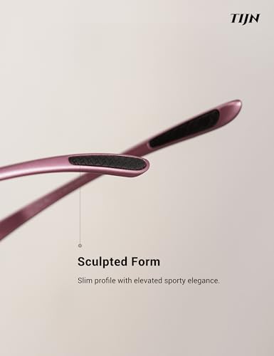 Image of TIJN Sports Sunglasses for Men Women UV400 Wraparound Cycling Running Golf Motorcycle Glasses, Wide Fit Outdoor Shades, Vanta