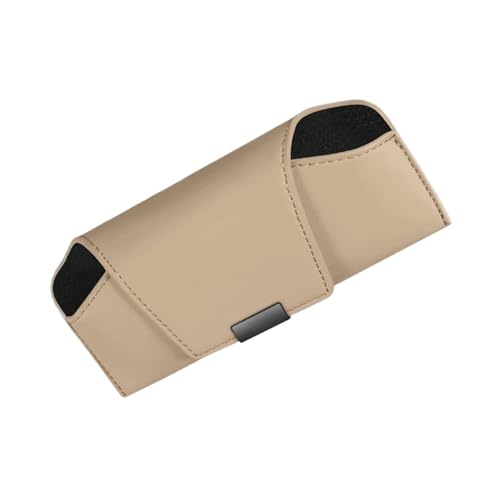 Étui de rangement pour lunettes soleil voiture beige idéal pour trajets quotidiens