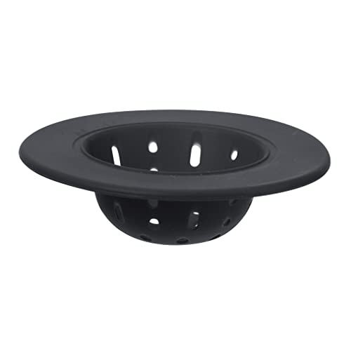 OGGI Silicone Sink Strainer- Great Kitchen Sink Strainer, Sink Drain Strainer, Drain Stopper, Sink Plug, 4.6˝ Diameter Rim, Black