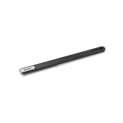 Image of Ooni Wire Brush & Scraper - BBQ and Pizza Stone Cleaner, Grill Cleaner, Outdoor Cooking Tools, Barbecue Utensils - Short Handle