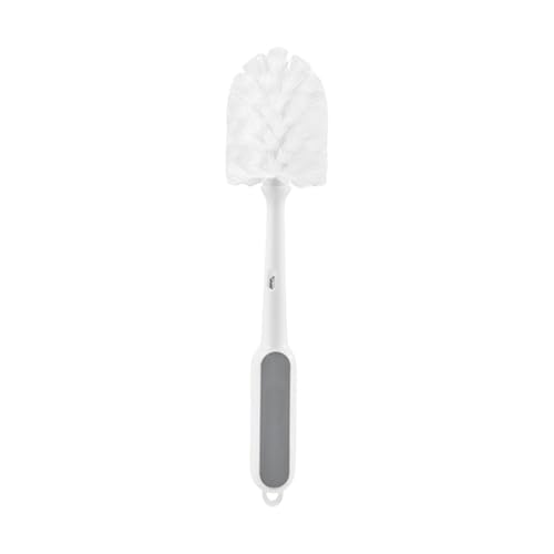 1. Cepillo flexible para biberones para artículos de bebé, tazas y espacios reducidos, cepillo de limpieza de biberones de cocina de acero inoxidable