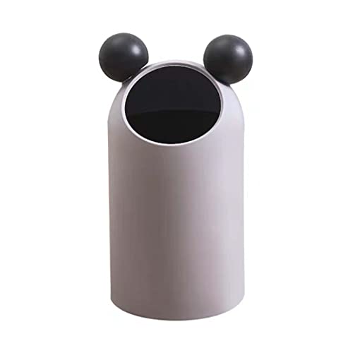 ゴミ箱 ふた付き おしゃれ スリム 大きい ミッキーのゴミ箱 ハンサム 自宅の居間 寝室のバスルーム ダブルレイヤーキュートでクリエイティブ ゴミ箱 収納ボックス 小物入れ は無臭で密閉 省スペース トイレ リビングキッチン (グレー ラージ)