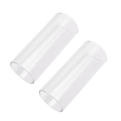 HEMOTON Guitar Slide Glass Slides Medium Bottle Neck Skin Friendly Heat Treated Annealed