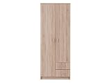 armario 80 ikea Peso: 80.50 kg Vente-unique Armario OLESSIA - 2 Puertas y 2 cajones - L.80 cm - Castaño