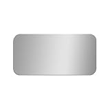 Glossy Gallery Rectangle Shatterproof Acrylic Safety Mirror with Rounded Corners - 12in x 24in