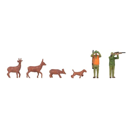 Scène de chasseurs et cerfs Faller 1/87 pour animer vos forêts miniatures