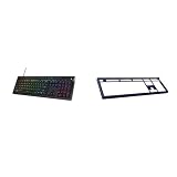 Bundle of HyperX Alloy Rise – Hot-Swappable Mechanical Gaming Keyboard, Ambient Light Sensor, Linear Switch + HyperX Alloy Rise Top Plate – Alloy Rise Keyboard Compatible, Toolless Installation, Navy