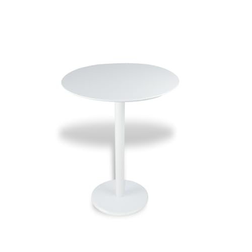 Mesa Lateral Monopé Laqueada 30 cm (BRANCA)