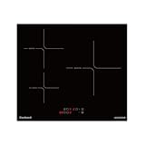 Corberó - Placa de Inducción | CCIM3662 | 60cm | 3 Zonas | 6200W | 3 Zonas de Cocción | Zona Extra Grande 29 cm | Control Táctil | Booster| Temporizador | Bloqueo seguridad | Lineas Blancas