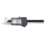 Digital Chamfer Gage Ruler, Electronic Chamfering Ruler, Measure 45° Chamfer Dimension, Made of Stainless Steel, Resolution 0.01mm, Range 0-10mm