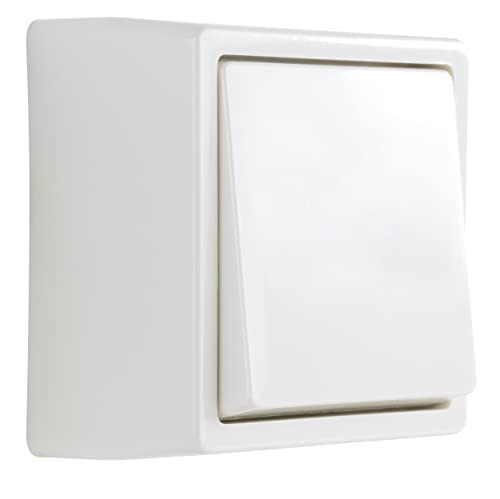 REV 0511471777 Standard Surface-Mounted Off and Toggle Switch White - Image 2