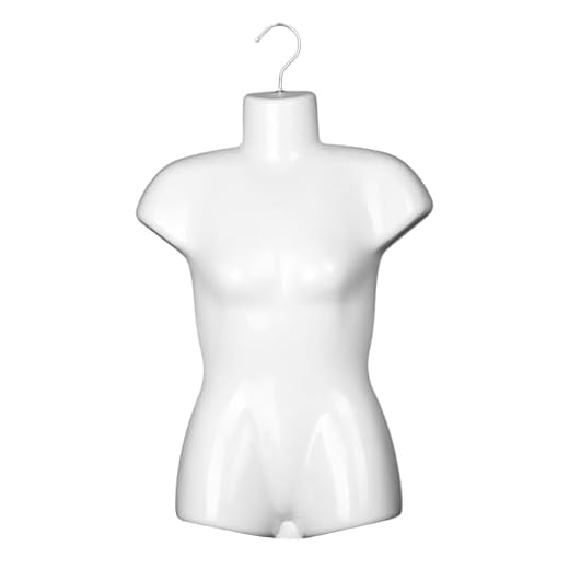 Generic Buste Mannequin Femme, Mannequin Couture Femme Porte-Mannequin Suspendu pour Femme, Mannequin Femme, Mannequin Enfant, Hauteur 60cm