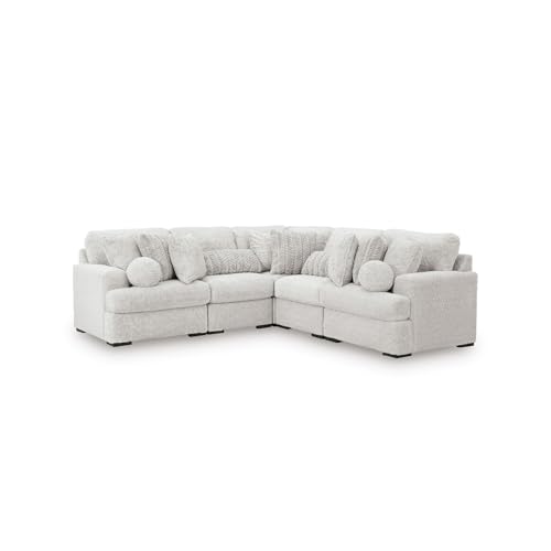 Image of Signature Design by Ashley Cuddlesome 5-Piece L-Shape Sectional, Arctic
