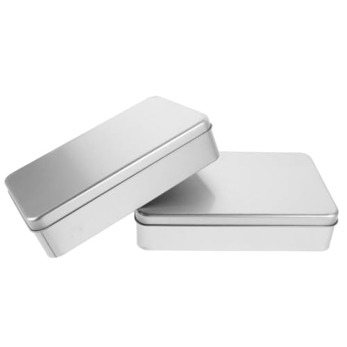 Organizador de monedas rectangular 2 piezas con tapa plata miniatura 1