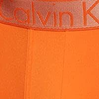 Calvin Klein Underwear Men's Customized Stretch Micro Low Rise Trunks, Red Orange, XL