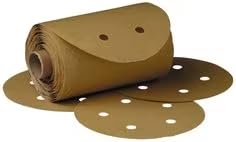 3M Stikit Gold Paper Disc Roll Dust Free, 216U, 01641, 6 in, P120 grade, 125 Discs Per Roll, Automotive Abrasive Disc