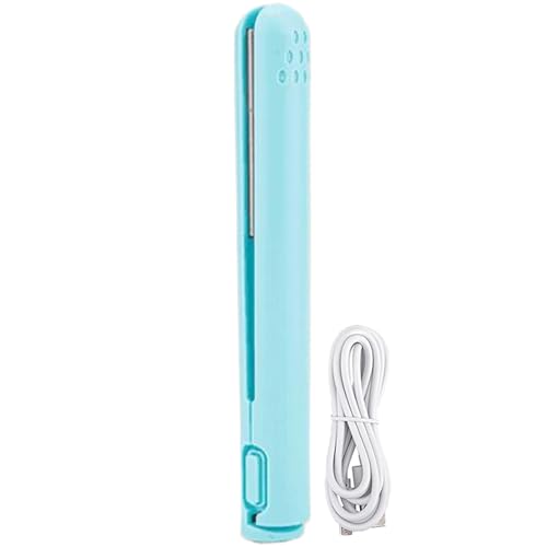 Imagen de Plancha rizadora de viaje Mini herramienta para y alisar 2 en 1 Set de peinado portátil para viajes Dispositivo compacto para el cuidado del cabello que da forma al alisado mientras viajas