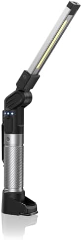 HOTLIGH Magnetic Work Light - 800 Lumens Rechargeable Work Light with Multifunctional Foldable Design, 2200 mAh Mechanic Light, 3 Lighting Modes Magnetic Flashlight for Car Repairing/Emergency, 1 PC