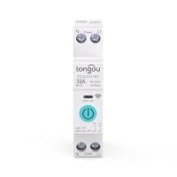 TONGOU DIY 1P+N Hutschiene WiFi Smart Schalter|32A WLAN Intelligenter Relais Schalter|iOS Android App|TUYA/Smart Life App Fernbedienung|für Smart Home|Sprachsteuerung und Zeitmessung – Ansicht 2
