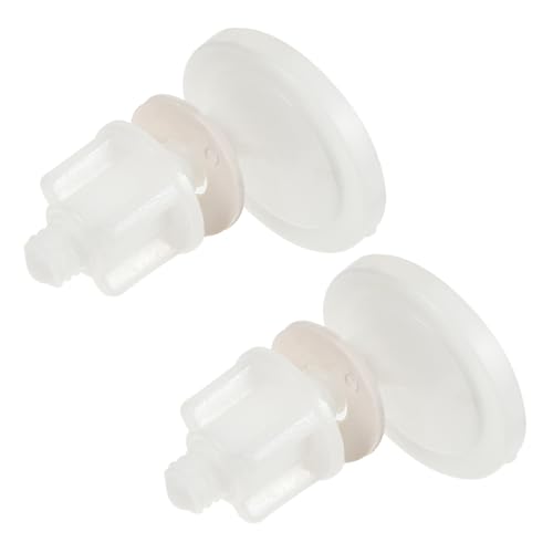 HOUDERCO 2セット 便座用プラスチックヒンジボルトナット 入り 取り付け簡単 便座固定補修部品 トイレ交換用ボルト