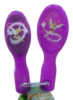 Compact travel size Tinker Bell Hair Brush and Mirror 2 pc set