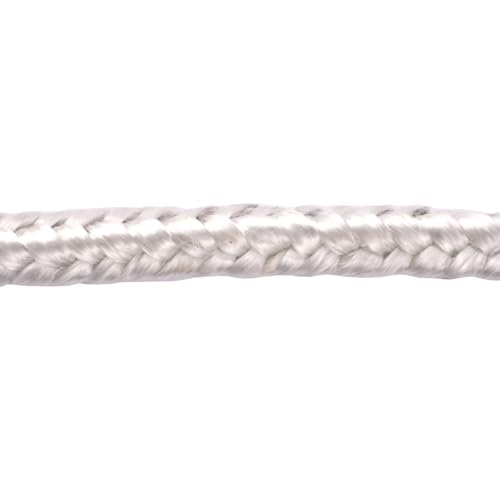 BAUSTER® Sznurek uszczelniający do pieca, Ø 6-30 mm, uszczelka kominkowa z odpornego na wysokie temperatury, tkanina szklana, 2 m, ognioodporny sznur uszczelniający do pieca, z włókna szklanego, uszczelka do pieca, prace naprawcze (∅15 mm -2