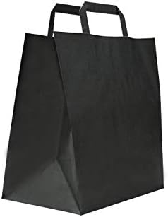 Shopper In Carta Kraft Riciclata Avana - Con Fondo Quadro E Maniglia Ritorta, 27+17x29 Cm, Confezione Da 50 Pz - Foto 5
