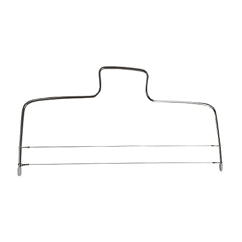 Baking Adjustable 2-Wire Layer Cake Cutter Leveler, Stainless Steel, 13.3-Inches X 6.7-Inches #TOP1