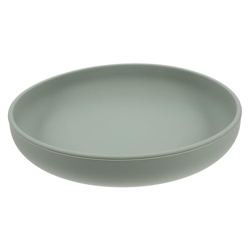 EXAOMBLE シリコン製こぼれ防止プレート 高齢者 障害者用 アダプティブスクープディッシュ 強力吸盤付き 食事サポート フラットトレイ 洗濯機対応