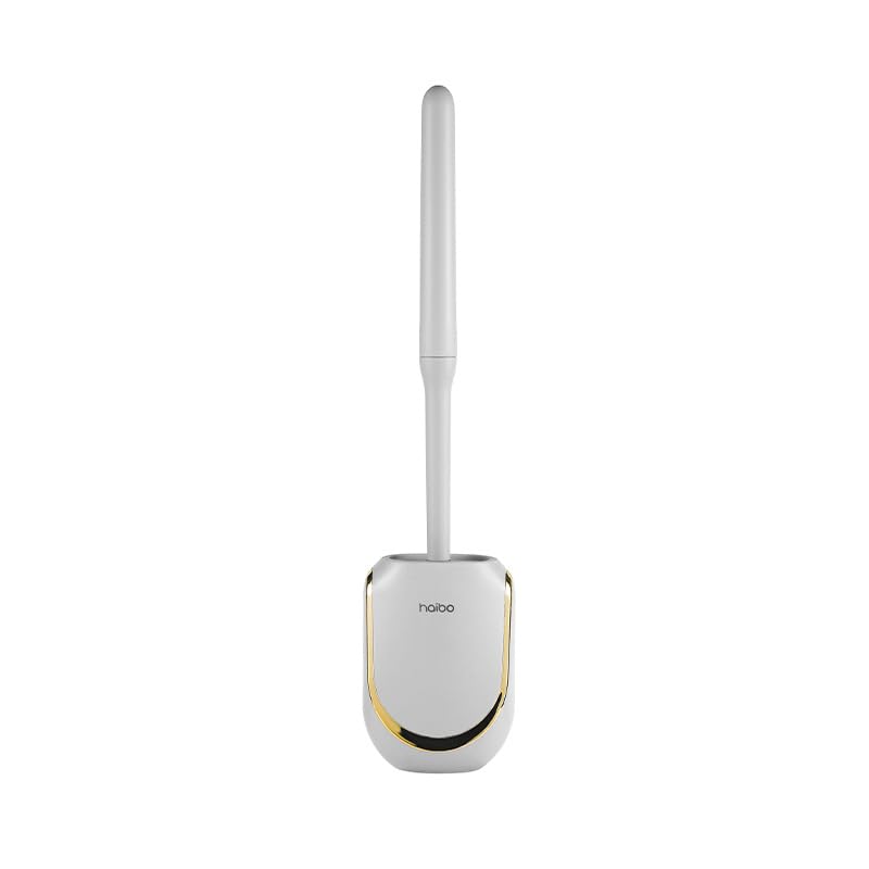 Onprix Wall Mounted Toilet Cleaning Brush with Holder, Flexible Durable Long Handle Bathroom Scrubber Set, Strong Soft Bristle, ABS+PP+TPR Head, Extended Handle, Installation Without Drilling -Multi-image-22