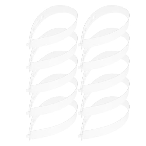 Bandes de col pour chemise fixations résistantes transparentes lot x100