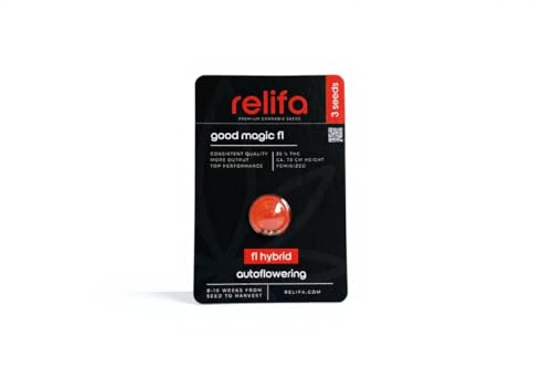Relifa • Good Magic F1 • Premium F1 Hybrid • Cannabis Samensorte für Anbauer • Versiegelte Verpackung • 3 Stück